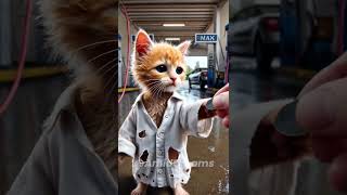 Poor cat was mocked by friends for eating dirty food #amiddreams #poorcat
