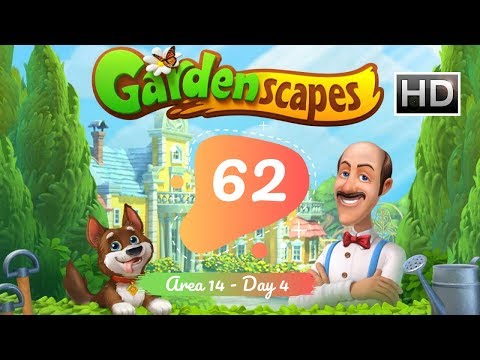 Gardenscapes Story Part 62 - Area 14 Day 4 - Gameplay Walkthrough [HD]