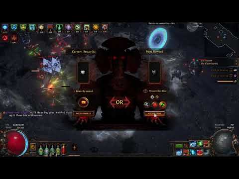 Path of Exile: Ultimatum - Cyclone +52 Life on hit at 7 APS