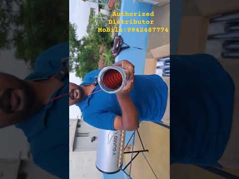 V-Guard solar water heater short installation video 4 — Arun Hitech Coimbatore Tamil Nadu