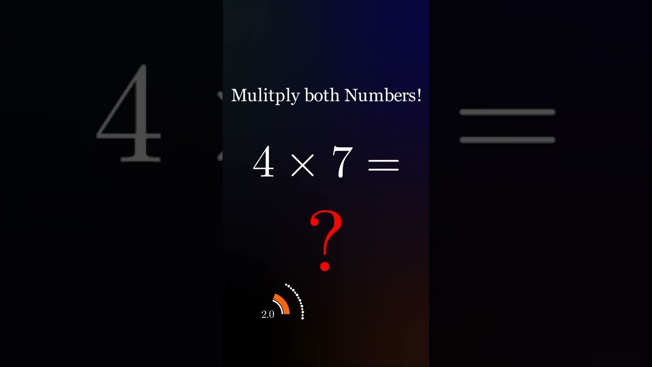 Multiplication 4 times 7