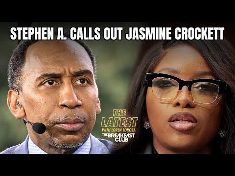 Stephen A. Smith Calls Out Rep. Jasmine Crockett Over Her Criticism Of Trump + More