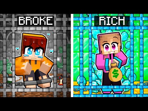 Rich vs Poor Prison in Minecraft