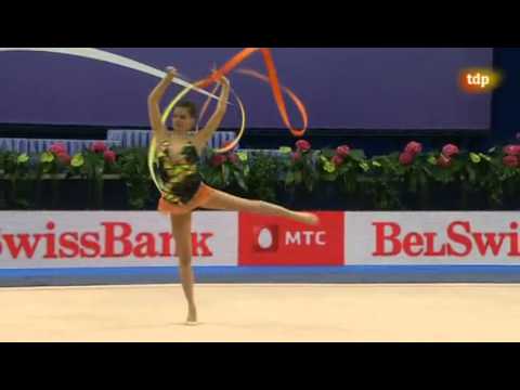 Federica Febbo Ribbon Team Competition European Championships Minsk 2011