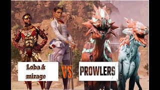 Apex Legends : Loba and mirage (bamboozle man ) are killing prowlers, Loba Quest is fun to play...