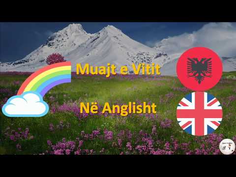 Muajt e Vitit ne Anglisht - English Teaching