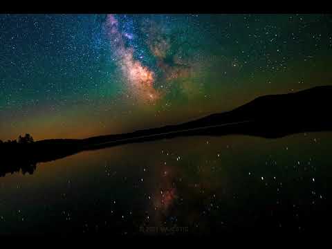 Rotating Earth Galaxy View 4K