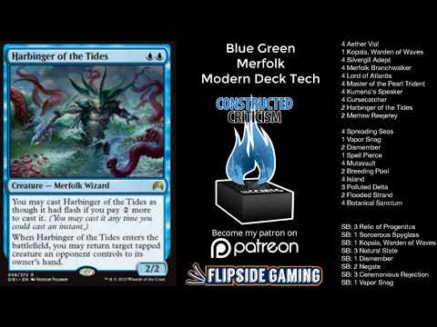 Blue Green Merfolk Modern Deck Tech (Magic: The Gathering)