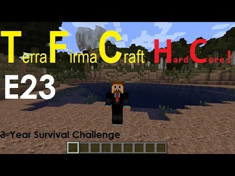 Minecraft: Terrafirmacraft 3-year Survival Challenge- E23 Armor Smithing and such