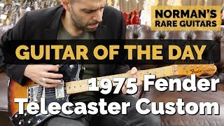 Video thumbnail for Guitar of the Day: 1975 Fender Telecaster Custom | Norman's Rare Guitars by Normans Rare Guitars