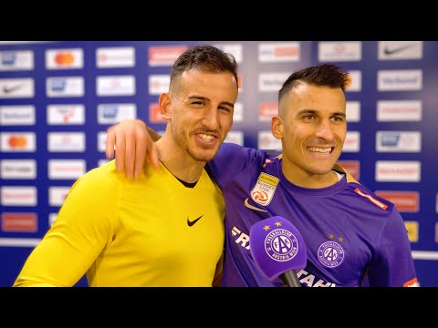 Mandi Fischer und Mirko Kos im Doppelinterview nach Austria Wien - TSV Hartberg 3:0 #violatv