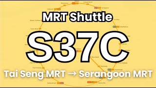CCL MRT Shuttle Bus Service S37C | Hyperlapse & Route Visual