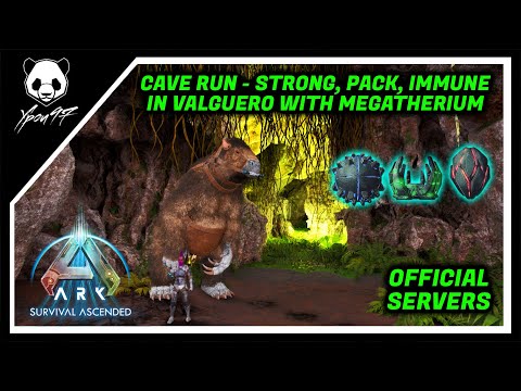 VALGUERO Cave Run - Artifact Of The Strong, Pack And Immune | ARK: Survival Ascended