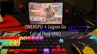 ONEXGPU Legion Go Call of Duty MW3 Gameplay Testing