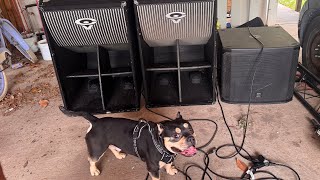 Video thumbnail for Folded Horn Subwoofers? CV EL-36C vs EV EKX 18SP by DJ King Vick