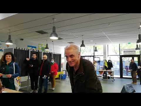 Elections présidentielles 2022  a bordeaux vote de Philippe Poutou