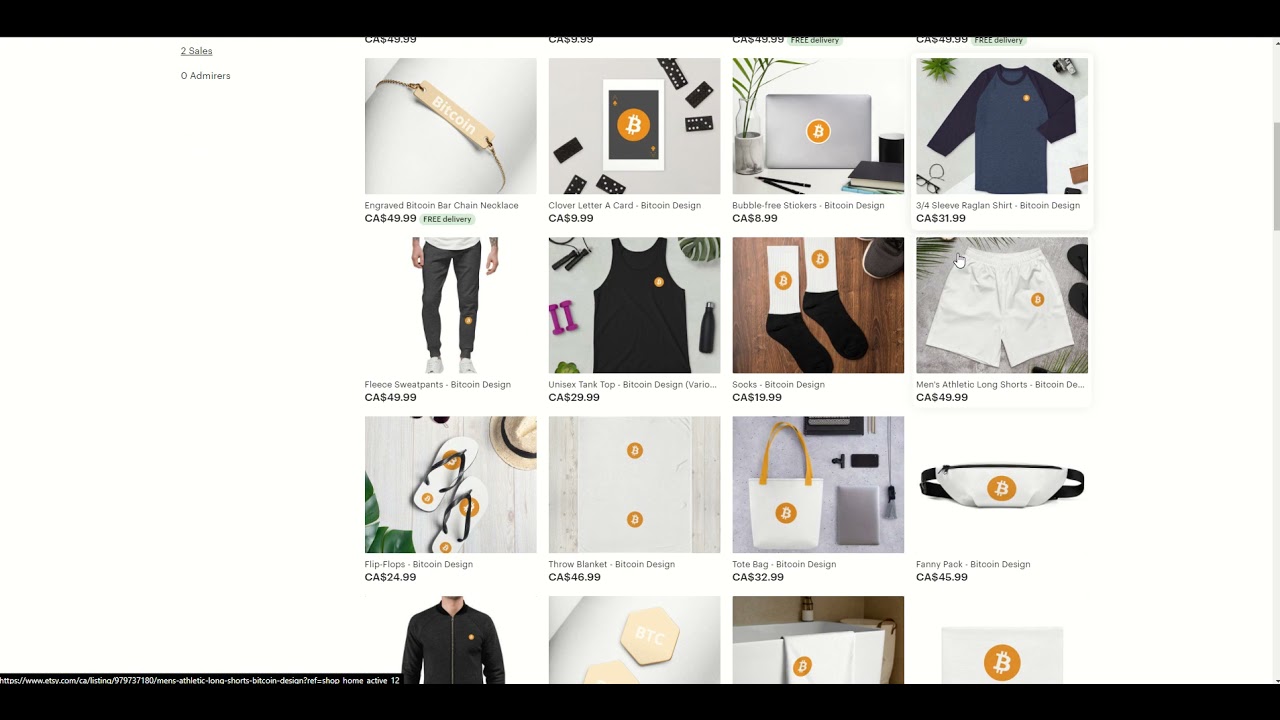 Fleece Sweatpants with Bitcoin Design - on Etsy