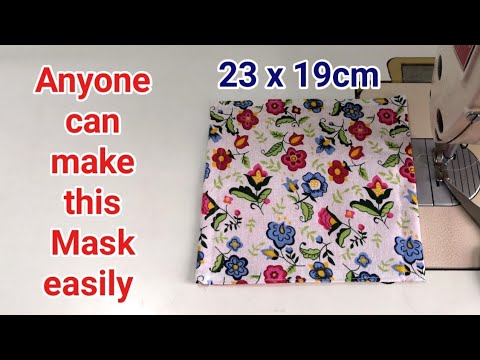 Very Easy New Style Cute Mask | Face Mask Sewing Tutorial | DIY New Pattern Mask | No Fog On Glasses