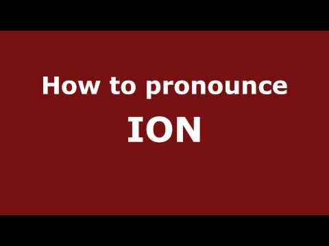 How to Pronounce ION in Spanish - PronounceNames.com