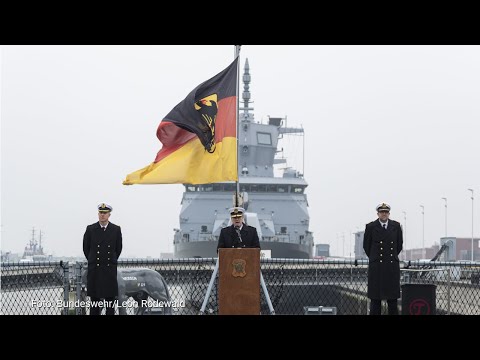 Kommandoübergabe 2. Fregattengeschwader in Wilhelmshaven - Übergabeappell bei der Deutschen Marine