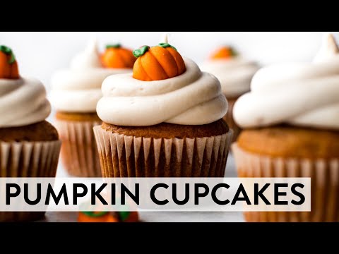 Pumpkin Cupcakes with Cream Cheese Icing | Sally's Baking