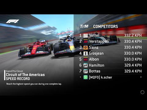 F1 2019 Scuderia Ferrari Circuit of the America speed record 3