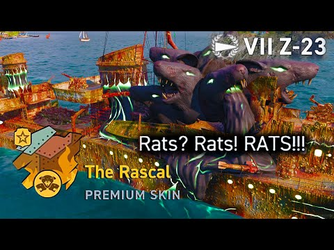 "The Rat" - Z-23 Rascal Skin plus ship setup  | World of Warships Legends