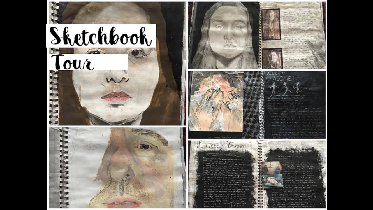 A level (AS) Art sketchbook - Grade B