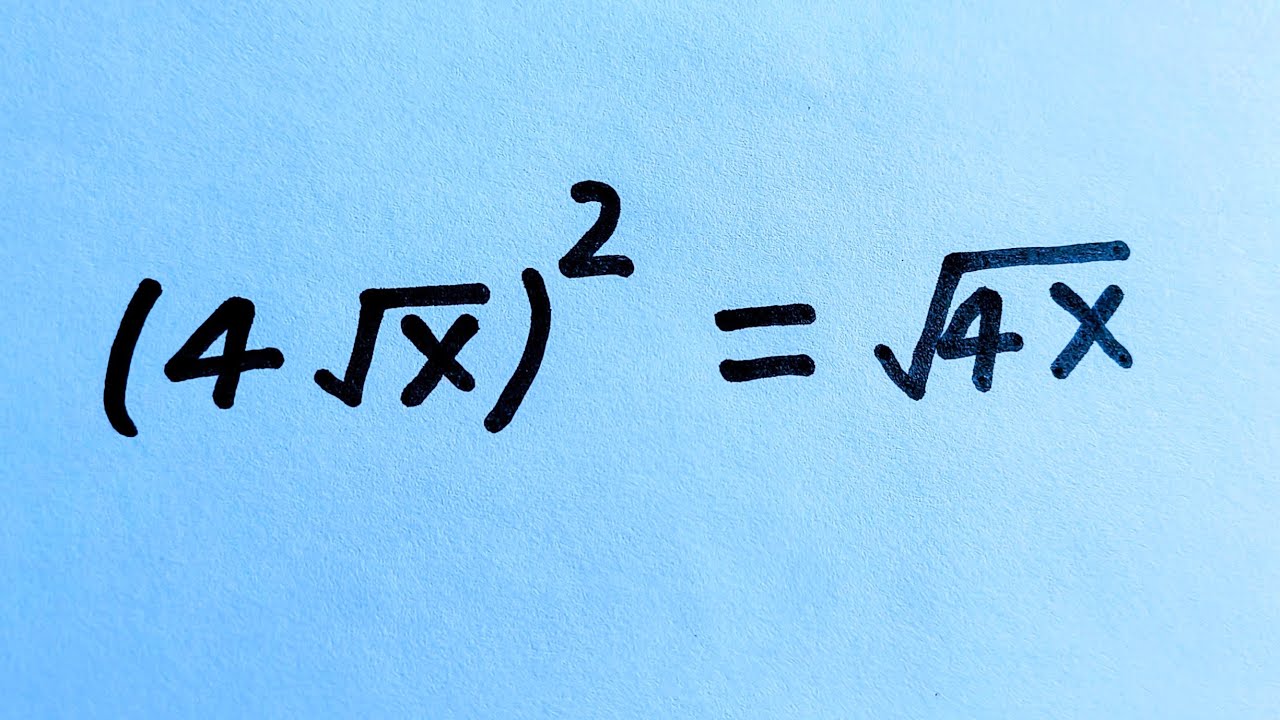 Nice Square Root Math Simplification || Algebra Problem Solving || Find the Value of X
