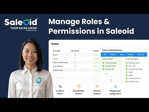 Manage Roles & Permissions in Saleoid