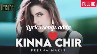 Kinna Chir Female Version Lyrics Full HD PropheC  
