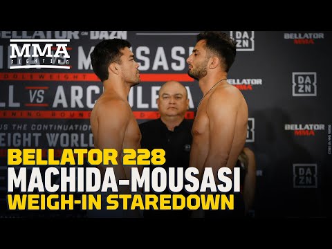 Bellator 228: Lyoto Machida vs. Gegard Mousasi 2 Weigh-In Staredown - MMA Fighting