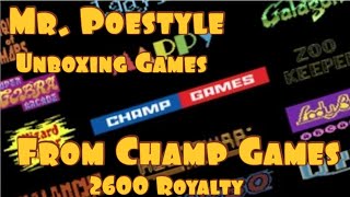 Mr. Poestyle Unboxing A Few Games From Champ Games
