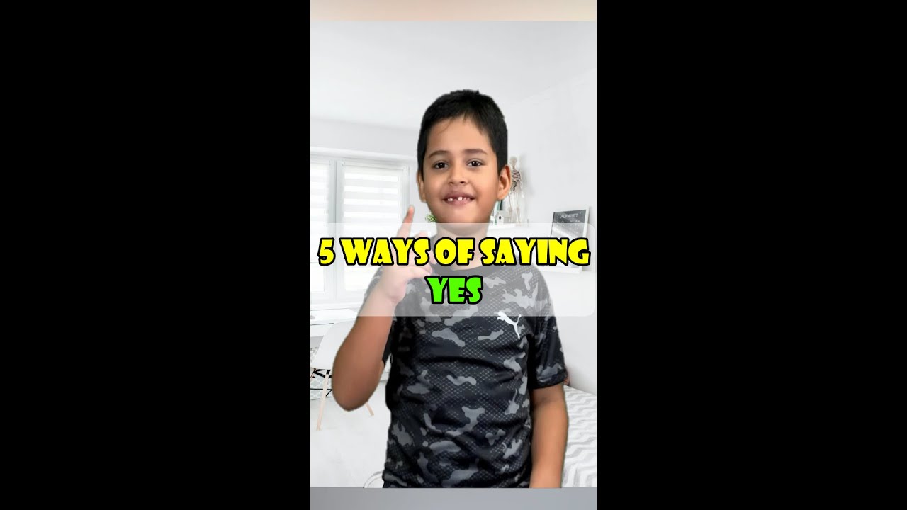 5 Ways of saying Yes #shorts