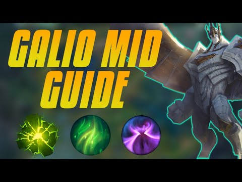 GALIO MID Guide - How To Carry With Galio Step by Step - Detailed Guide