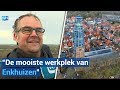 Op 65 meter hoogte werken aan de Zuidertoren in Enkhuizen