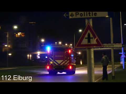 P1 25-5132 + Politie B-Klasse 2018 met spoed naar een onbekende melding in Lelystad