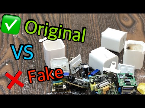 Apple 5W Adapter Original VS Fake Comparison