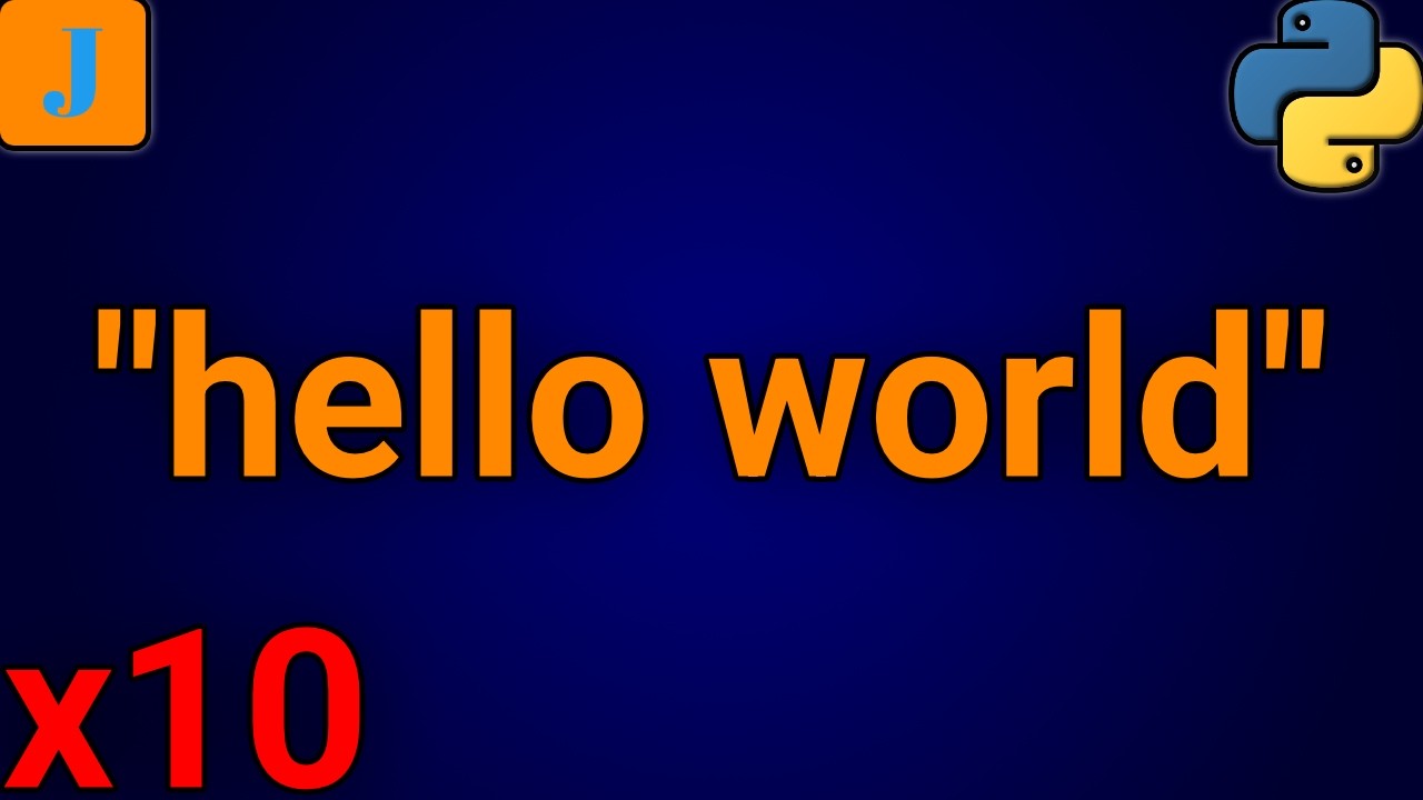Print Hello World 10 Times In Python (2 Methods)