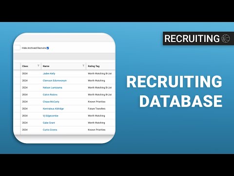 Building Your Recruiting Database - Just Play Basketball