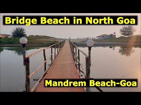 Mandrem Beach | Bridge beach in North Goa | Goa Diaries - vlog #7