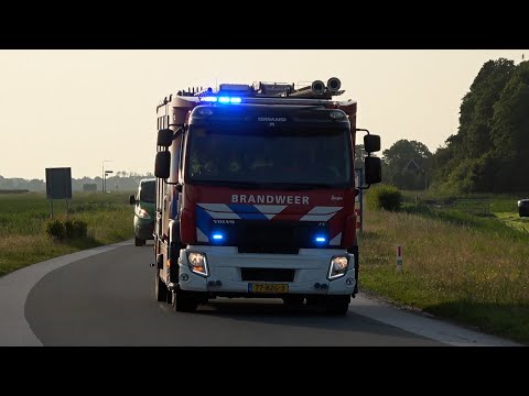 [Primeur] P1, Brandweer Ternaard [TS 02-4234] naar brand in bijgebouw Siercksmawei Nijewier