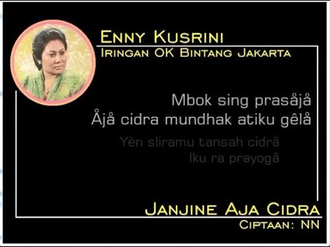 JANJINE AJA CIDRA - Enny Kusrini (Album Kroncong Langgam Jawa)