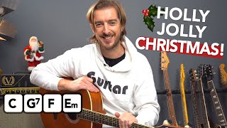 Learn to play &quot;Holly Jolly Christmas&quot; with simple chords &amp; embellishments