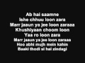Abhi Mujh Mein Kahin Lyrics -- Agneepath 