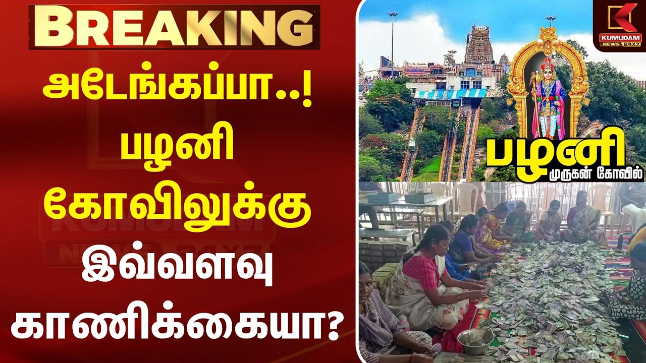 அடேங்கப்பா..! பழனி கோவிலுக்கு இவ்வளவு காணிக்கையா? | Pazhani kovil | Murugan Temple | Kumudam News