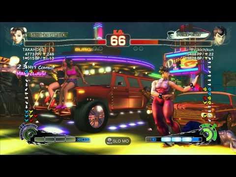 TAKAHOKO (Chun-Li) vs Ryukichikun (Fei Long) - SSF4 Arcade Edition Xbox Live Ranked Match
