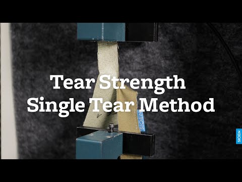 Tear Strength Single Tear Method - EN ISO 13937‑2
