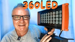 360LED Square Wall Washer Light RGBW Easy Plug & Play with Remote