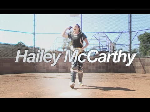 2021 Committed Babson College Hailey McCarthy Athletic Catcher Softball Skills Video